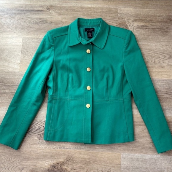 RAFAELLA Petites Green Jacket size 10p - Picture 1 of 9